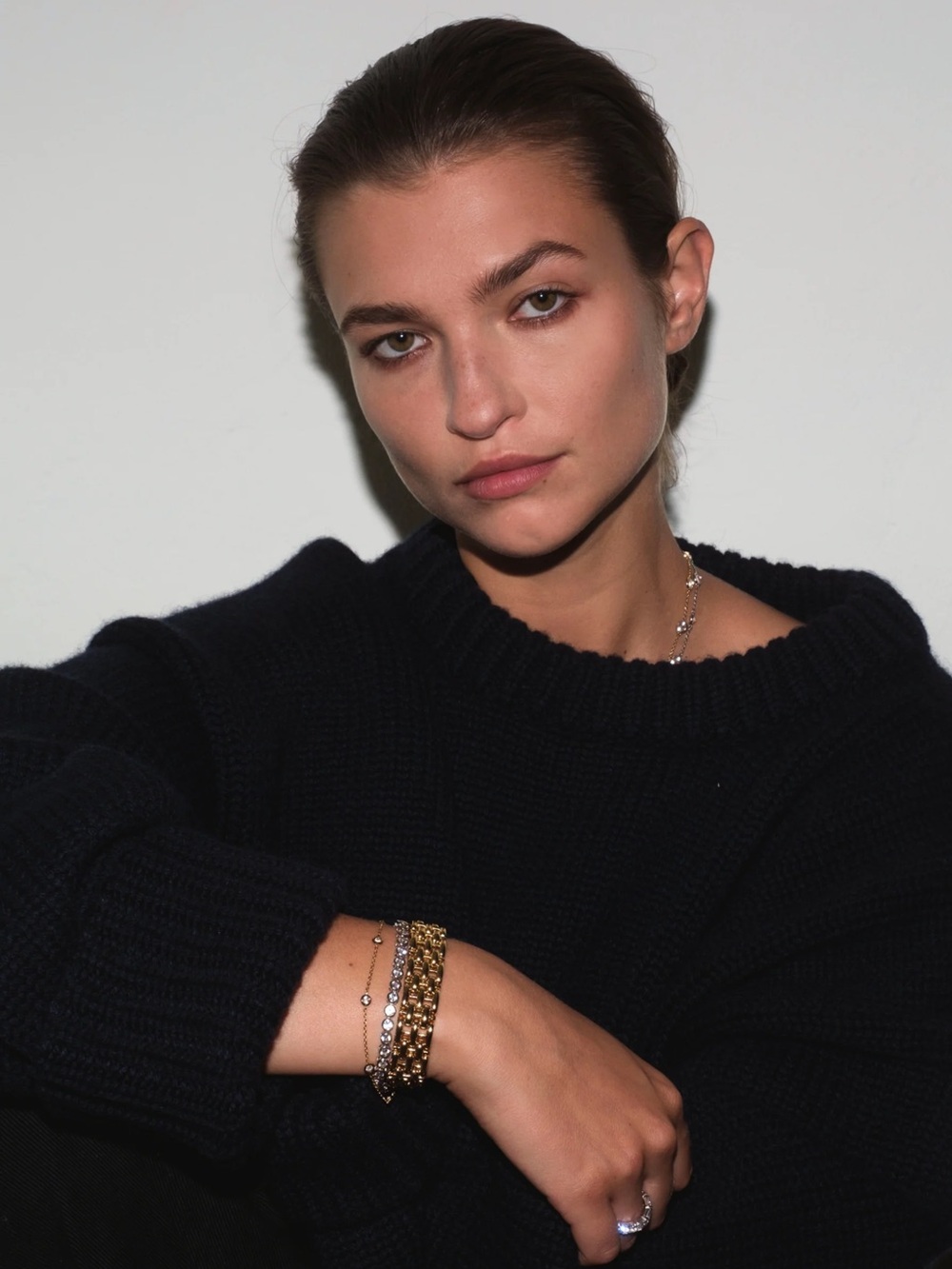 Dorsey Clemence Bracelet in lab white sapphire